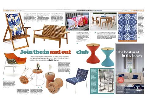 Our Balcony Deckchair included in the Evening Standard