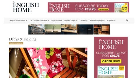 The English Home journal, featuring Denys & Fielding
