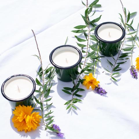 Set of Three Citronella & Clementine Votives